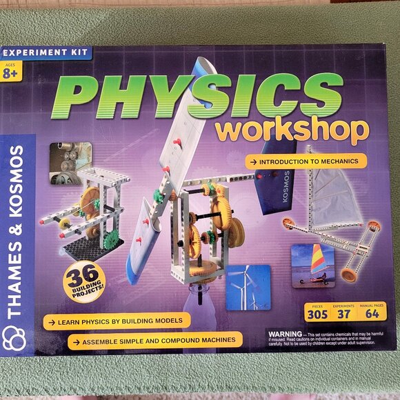 Thames & Kosmos Physics Workshop & Experiment Kit w/37 building projects - Picture 1 of 4